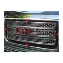 QAA 4-Piece Chrome Plated ABS Plastic Grill Overlay fits GMC Sierra 2014-2015 (SGC54281) - Qaa