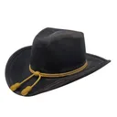 STETSON Men's Fort Crushable Black Hat (SWFRTC-823407) - Stetson