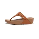 FITFLOP Women's Lulu Adjustable Leather Toe-Posts Sandals (ES8) - Fitflop
