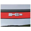 QAA 2-Piece Stainless Steel Letter Graphics Fits 2006-2009 Hummer H3 (HV46308) - Qaa