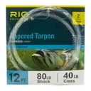 RIO PRODUCTS Tapered Tarpon Fluorocarbon Shock 2 Pack Leader (6-24) - Rio Products