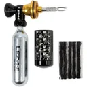 LEZYNE Tubeless Co2 Blaster Black/Gold Tire Repair Kit (1-PK-TBC2-V104) - Lezyne