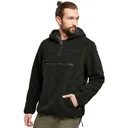 BRANDIT INDIVIDUAL WEAR Men's Hooded Fleece Quarter Zip Black Pullover (5023-11002) - Brandit Individual Wear