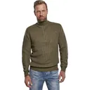 BRANDIT INDIVIDUAL WEAR Men's Marines Black Quarter Zip Sweater (5019-11002) - Brandit Individual Wear