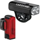 LEZYNE Macro Drive 1400+ Bike Light With Strip Drive Pro 400+ Pair Satin Black Bike Light (1-LED-4P-V1737) - Lezyne