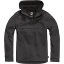 BRANDIT INDIVIDUAL WEAR Men's Fleece-Lined Quarter Zip Windbreaker Pullover (3001-11002) - Brandit Individual Wear