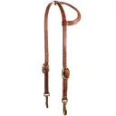 PROFESSIONAL'S CHOICE Universal Harness Leather Single Ear Snap Cheek Headstall (5033BHL) - Professional's Choice