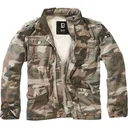 BRANDIT INDIVIDUAL WEAR Men's Sherpa-Lined Black Military Jacket (9390-11002) - Brandit
