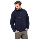 BRANDIT INDIVIDUAL WEAR Men's Hooded Fleece Quarter Zip Black Pullover (5023-11002) - Brandit Individual Wear