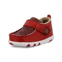 TWISTED X Infant's Driving Moc Cherry Red and Tooled Red Casual Shoes (ICA0029) - Twisted X