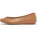 FITFLOP Women's Delicato Bow Soft Leather Ballet Flats (HX8) - Fitflop