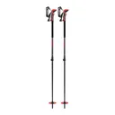 LEKI Haute Route 2 Adjustable Anthracite/Red/Black Ski Poles (65227401) - Leki