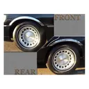 QAA 4-Piece Molded Stainless Steel Wheel Well Fender Trim Molding Fits Lincoln Town Car 2003-2011 (WZ43680) - Qaa