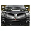 QAA 1-Piece Stainless Steel Front Grille Accent Trim Fits Lincoln Navigator 2015-2017 (SG55655) - Qaa