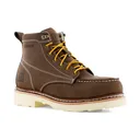 FRYE SUPPLY Men's Safety-Crafted 6" Dark Brown Waterproof Work Boots (FR40301) - Frye