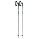 LEKI Womens Neolite Airfoil Black/Light Blue Ski Poles (65348281) - Leki