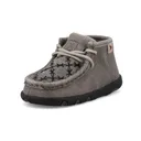 TWISTED X Infant's Chukka Gray/Black Driving Moc (ICA0038) - Twisted X