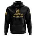WE THE PEOPLE HOLSTERS Don't Tread On Me Gadsden Flag Black Hoodie (HOODX-K_0020-D-FL) - We The People Holsters