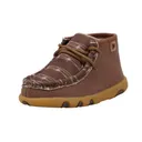 TWISTED X Infant's Chukka Dark Brown/White Driving Moc (ICA0042) - Twisted X