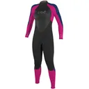 O'NEILL Girl's Epic 3/2mm Back Zip Full Black/Berry/Navy Wetsuit (4215G-DB9) - O'neill