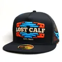 LOST CALF Men's Derby Black Flat Cap (LCF00128) - Lost Calf