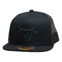 LOST CALF Kids Cuervo Black Flat Cap (LCFY0007) - Lost Calf