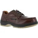 FLORSHEIM Men's Compadre Brown Eurocasual Moc Toe Oxford Shoes (FS2400) - Florsheim
