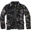 BRANDIT INDIVIDUAL WEAR Men's Sherpa-Lined Black Military Jacket (9390-11002) - Brandit