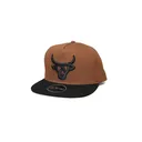 LOST CALF Swiss Brown Flat Cap (LCF00037) - Lost Calf