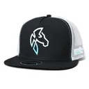 LOST CALF Horse Moro Black/White Flat Cap (LCF00111) - Lost Calf
