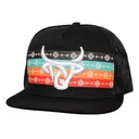LOST CALF Arrow Black Flat Cap (LC00008) - Lost Calf