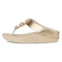 FITFLOP Fino Beadie-Button Metallic Toe-Post Sandals (IU1) - Fitflop