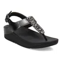 FITFLOP Womens Fino Crystal-Mix T-Strap Sandals (JJ3) - FitFlop