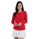 IBKUL Women's Long Sleeve Crew Neck with Mesh (83000) - Ibkul