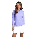 IBKUL Women's Solid Long Sleeve Mock Neck Top (80000) - Ibkul