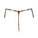 CIRCLE Y Turquoise Round Up Regular Oil Breast Collar (1025-20-S4) - Circle Y