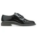 BATES Women's Sentry Black High Gloss Oxford Shoes (E07842) - Bates