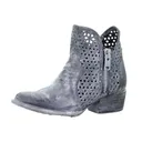 CORRAL Women's Grey Cutout Shortie Boots (Q5059) - Corral