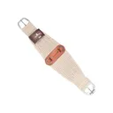 CLASSIC EQUINE 100% Mohair 31 Strand Natural Roper Cinch with Leather Center (CRC100N31) - Classic Equine
