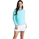 IBKUL Women's Solid Long Sleeve Mock Neck Top (80000) - Ibkul