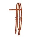 CIRCLE Y Classic Floral Tooled Browband Headstall (0233) - Circle Y
