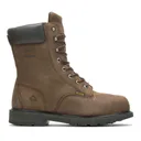 WOLVERINE Men's McKay Waterproof Steel-Toe 8in Brown Work Boots (W05680) - Wolverine Footwear