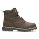 WOLVERINE Men's Floorhand Met-Guard 6in Steel-Toe Dark Brown Work Boots (W231024) - Wolverine Footwear
