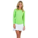IBKUL Women's Long Sleeve Crew Neck with Mesh (83000) - Ibkul