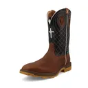 TWISTED X Men's 12in UltraLite X Clay/Black Work Boots (MULNW04) - Twisted X