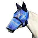 KENSINGTON PROTECTIVE PRODUCTS 73% UV Blocking Deluxe Fly Mask w/ Removable Nose, Soft Mesh Ears & Forelock Opening (KFM421) - Kensington Protective Products