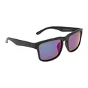OPTIC NERVE Unisex Mashup XL Sunglasses with Matte Black Frame and Polarized Smoke with Green Mirror Lens (22606) - Optic Nerve