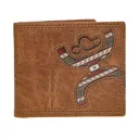 HOOEY Original Brown with Nomad Print Front Pocket Bifold Wallet (HBF014-BRRD) - Hooey