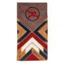 HOOEY Kamali Brown/Red with Patchwork Rodeo Roughy 2.0 Wallet (RW007-BRRD) - Hooey