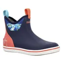 XTRATUF Men's ADB Guy Harvey 6in Navy/Emberglow/Shark Ankle Deck Boots (XMABGH20) - Xtratuf